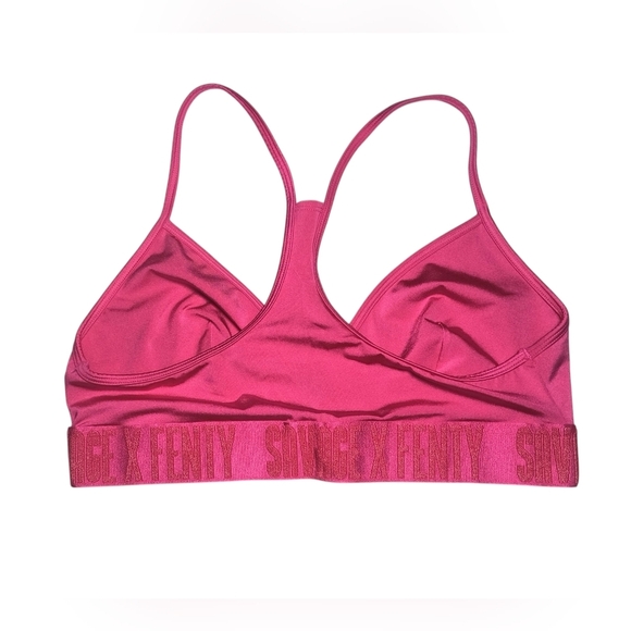 Savage X Fenty By Rihanna Forever Savage Pink Racerback Wireless Bralette L NWT - Picture 2 of 7